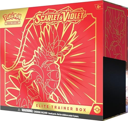 Pokémon TCG: Scarlet & Violet Elite Trainer Box (Miraidon Purple or Koraidon Red, Random Color)